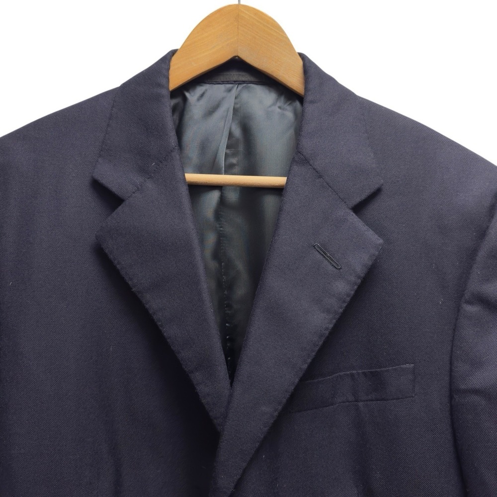 Ralph Lauren Purple Label Mens Sz 40S Navy Blue Cashmere 3-Button Blazer England